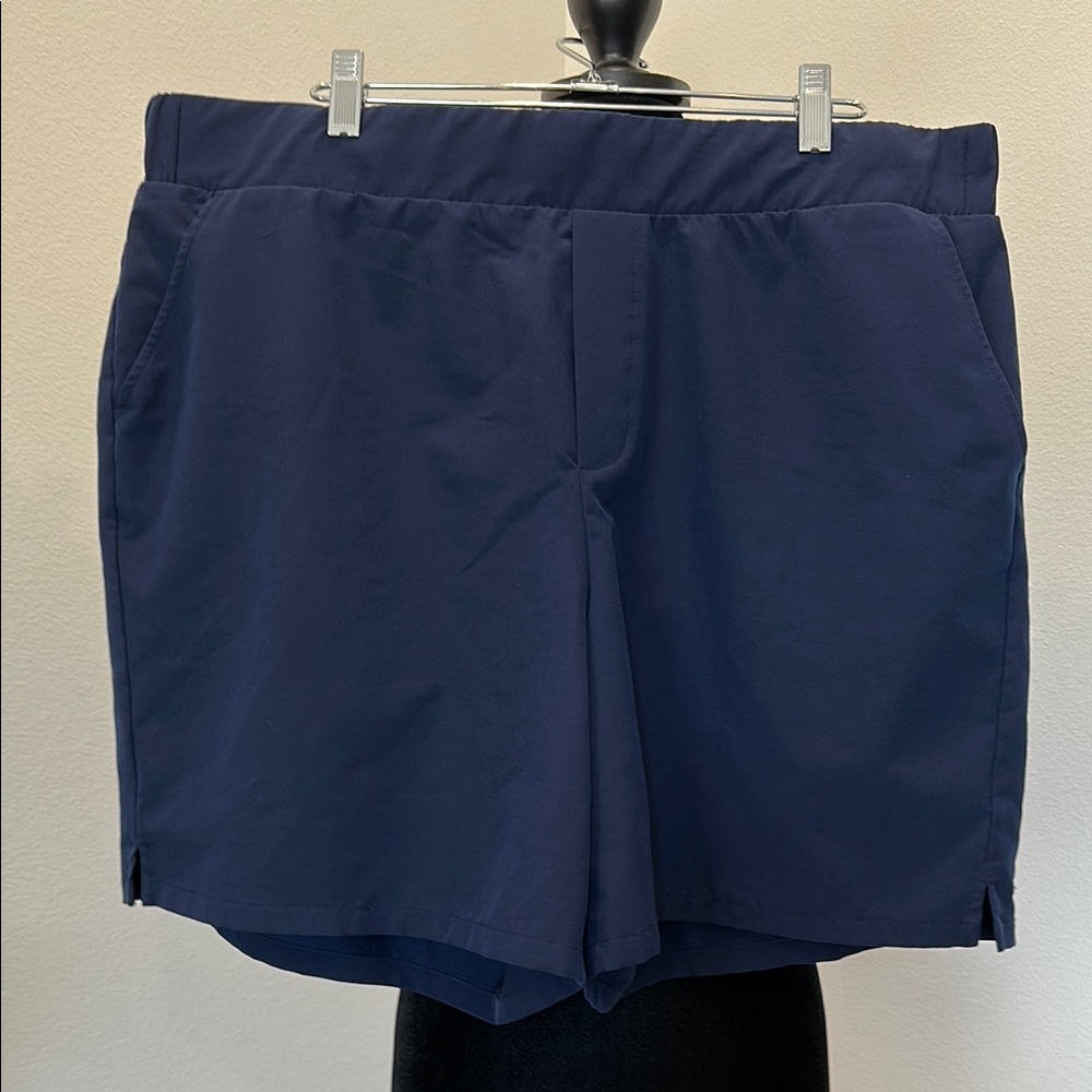 Tek Gear Navy Blue Athletic Shorts Lightweight Elastic Waist